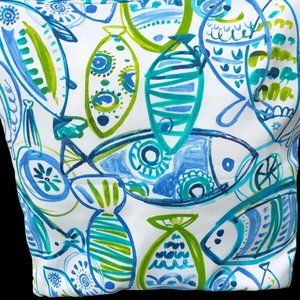 Contemporary Fish indoor outdoor pillow cover